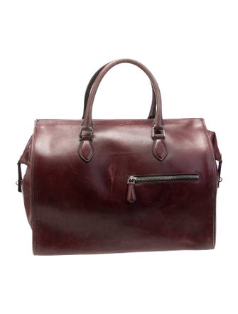 Berluti Leather Top Handle Bag