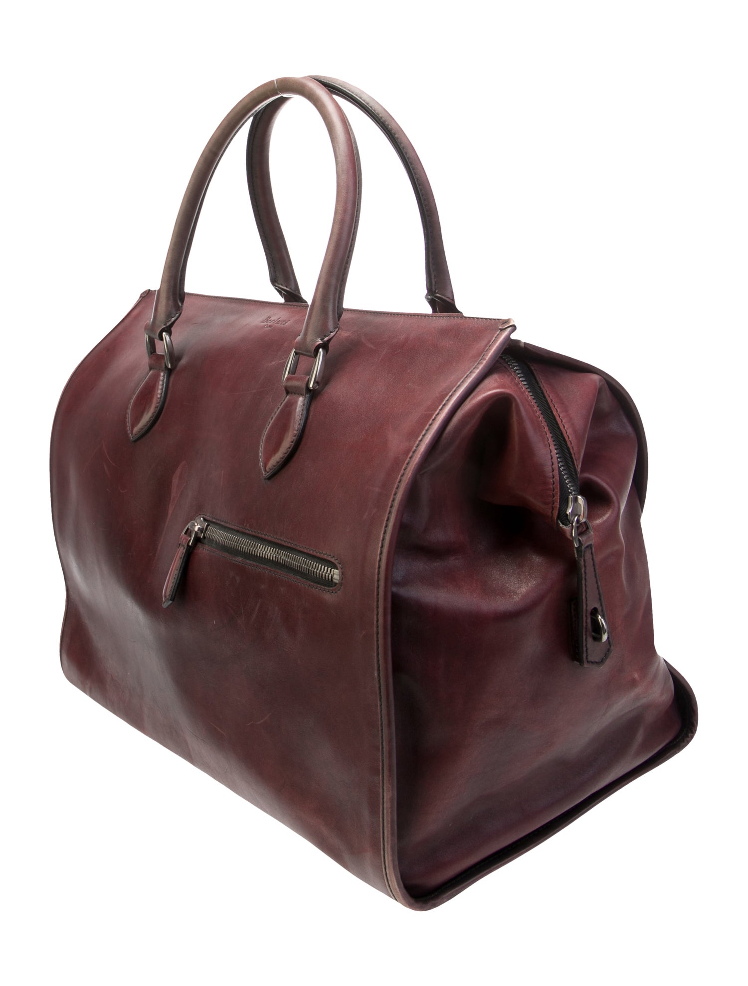 Berluti Leather Top Handle Bag