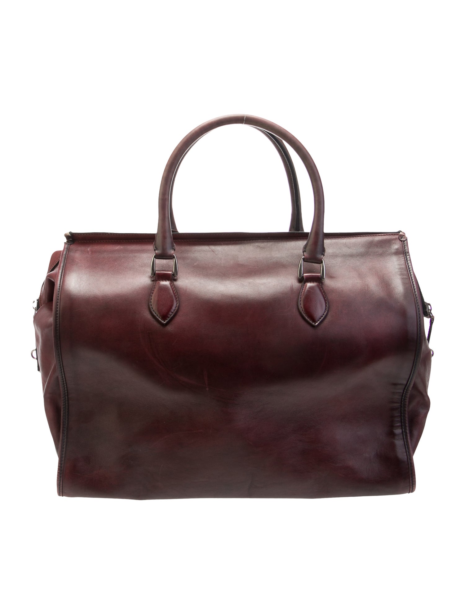 Berluti Leather Top Handle Bag