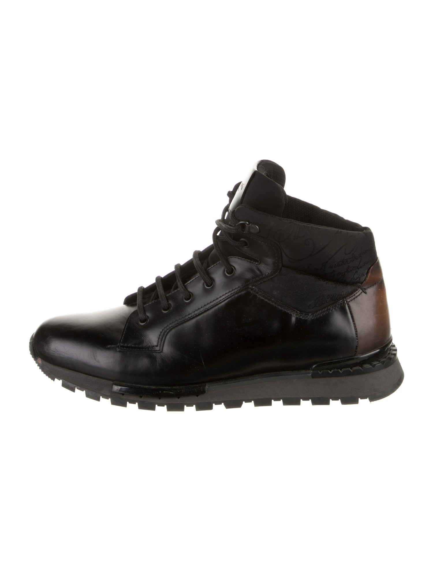 Berluti Leather Lace-Up Boots