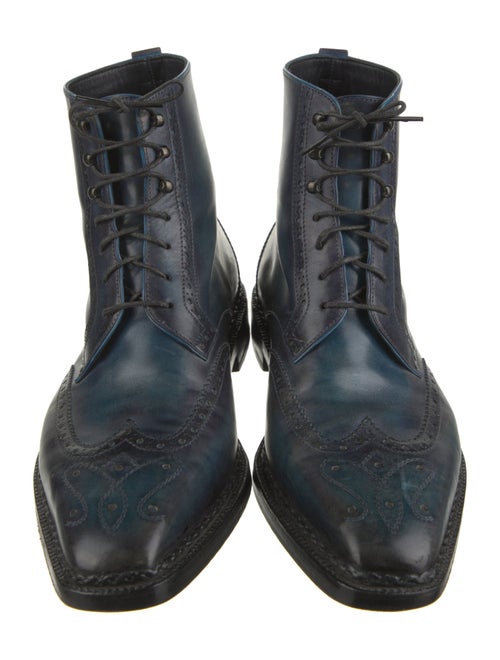 Berluti Leather Lace-Up Boots