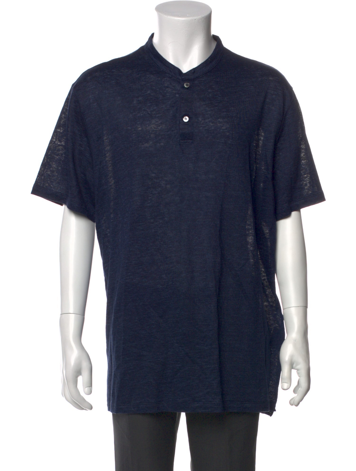 Berluti Linen Crew Neck Polo Shirt