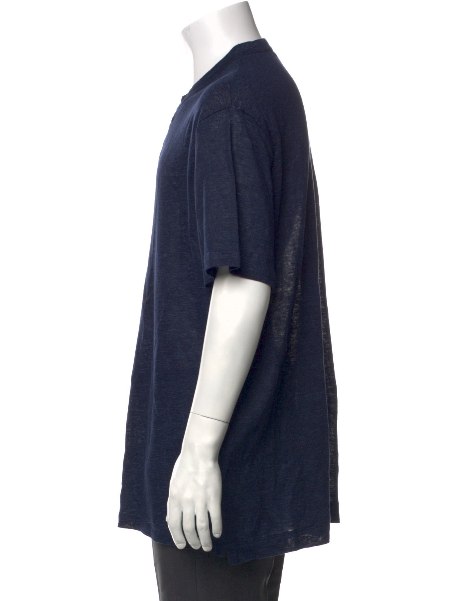 Berluti Linen Crew Neck Polo Shirt