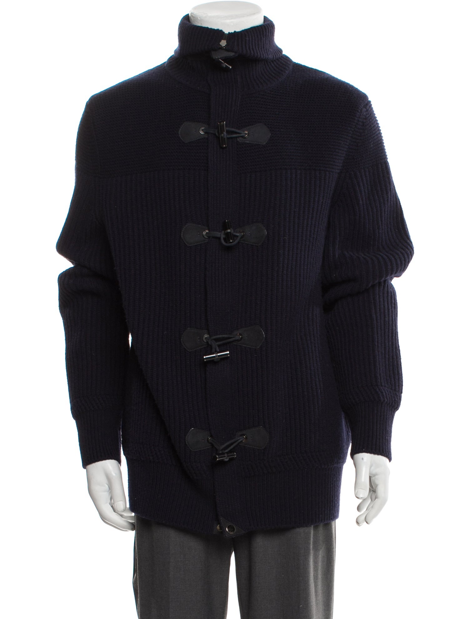 Berluti Cashmere Mock Neck Cardigan