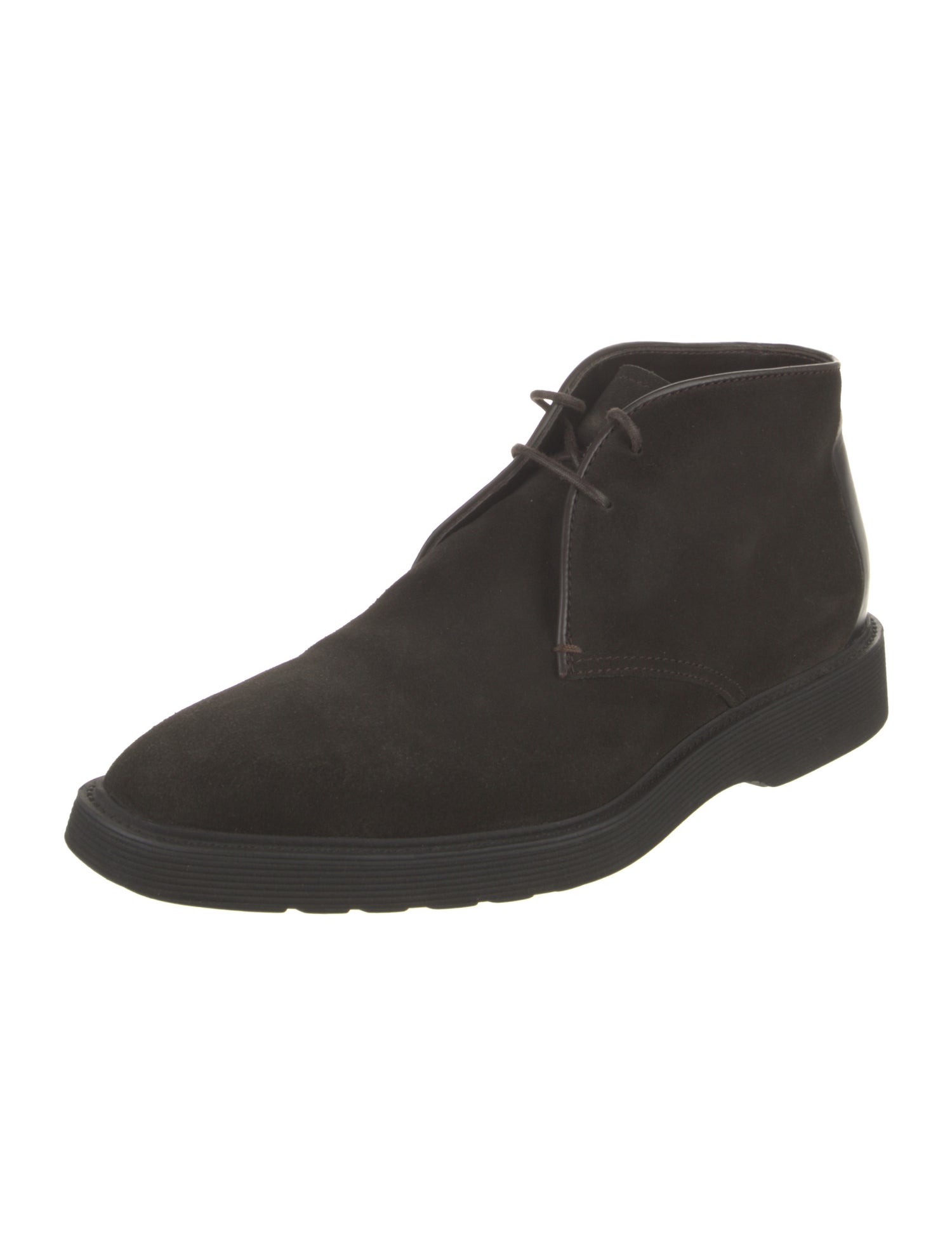 Berluti Suede Leather Trim Embellishment Lace-Up Boots