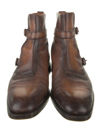 Berluti Leather Monk Straps