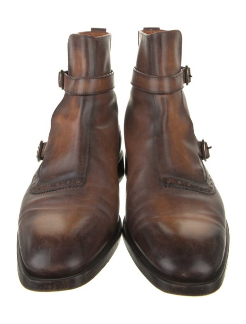 Berluti Leather Monk Straps