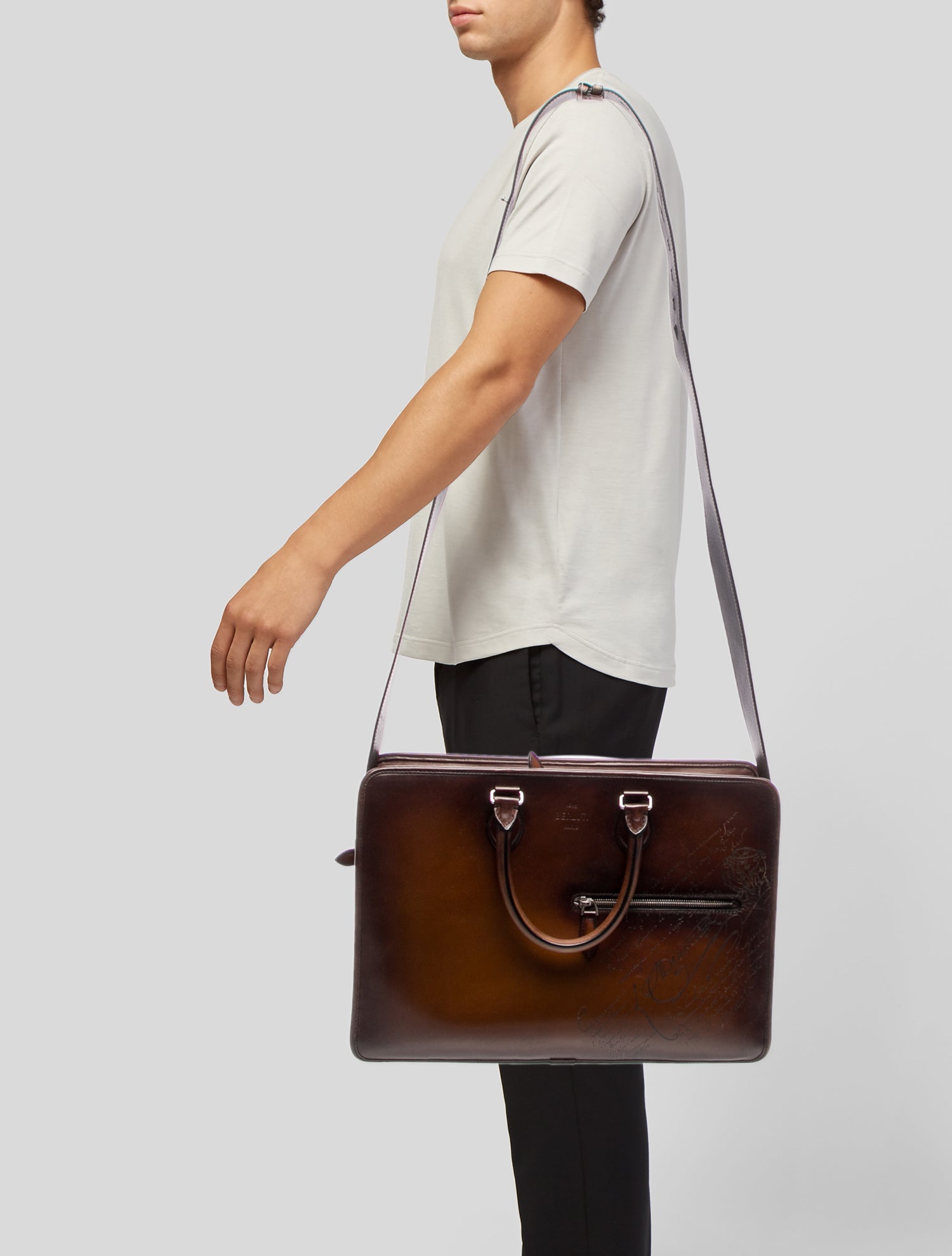 Berluti Leather Crossbody Bag