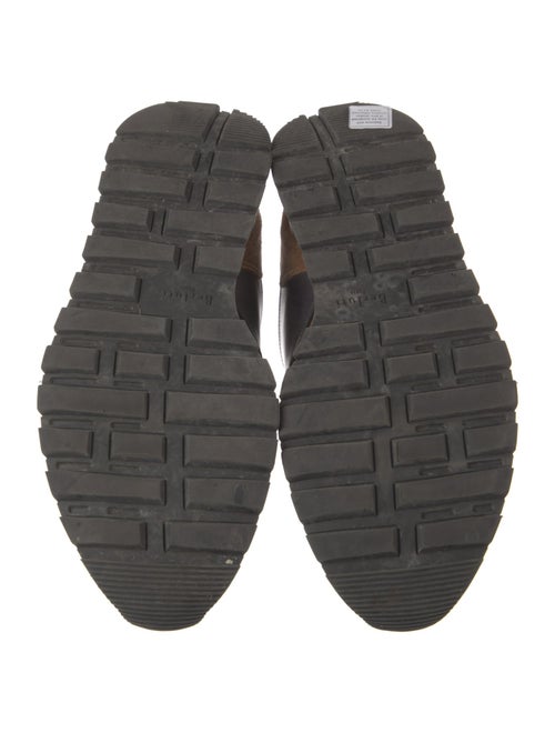 Berluti Suede Colorblock Pattern Sneakers