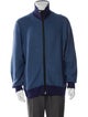 Berluti Cashmere Colorblock Pattern Bomber Jacket