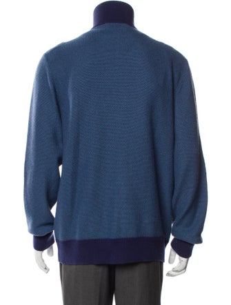 Berluti Cashmere Colorblock Pattern Bomber Jacket