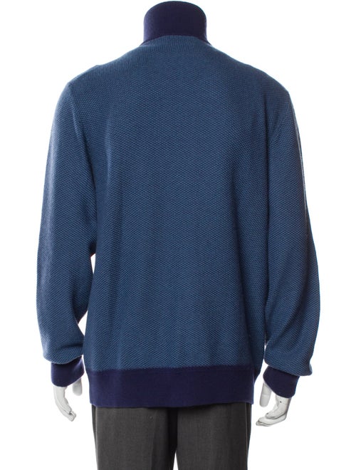 Berluti Cashmere Colorblock Pattern Bomber Jacket