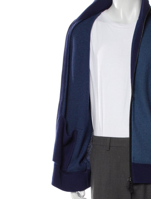 Berluti Cashmere Colorblock Pattern Bomber Jacket