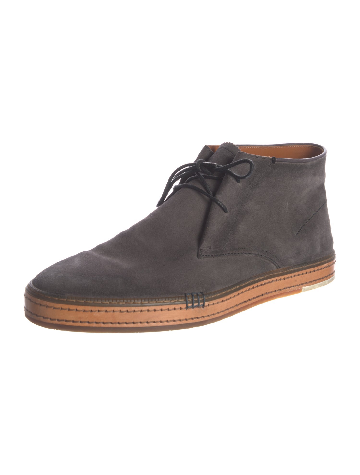 Berluti Suede Lace-Up Boots