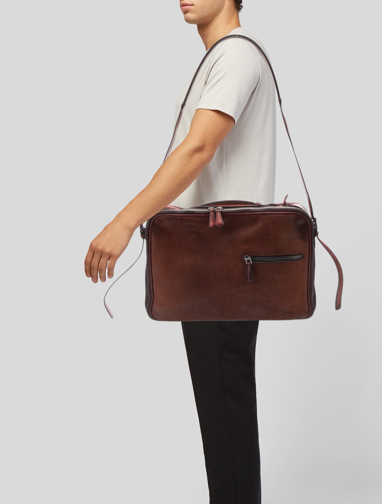Berluti Leather Crossbody Bag