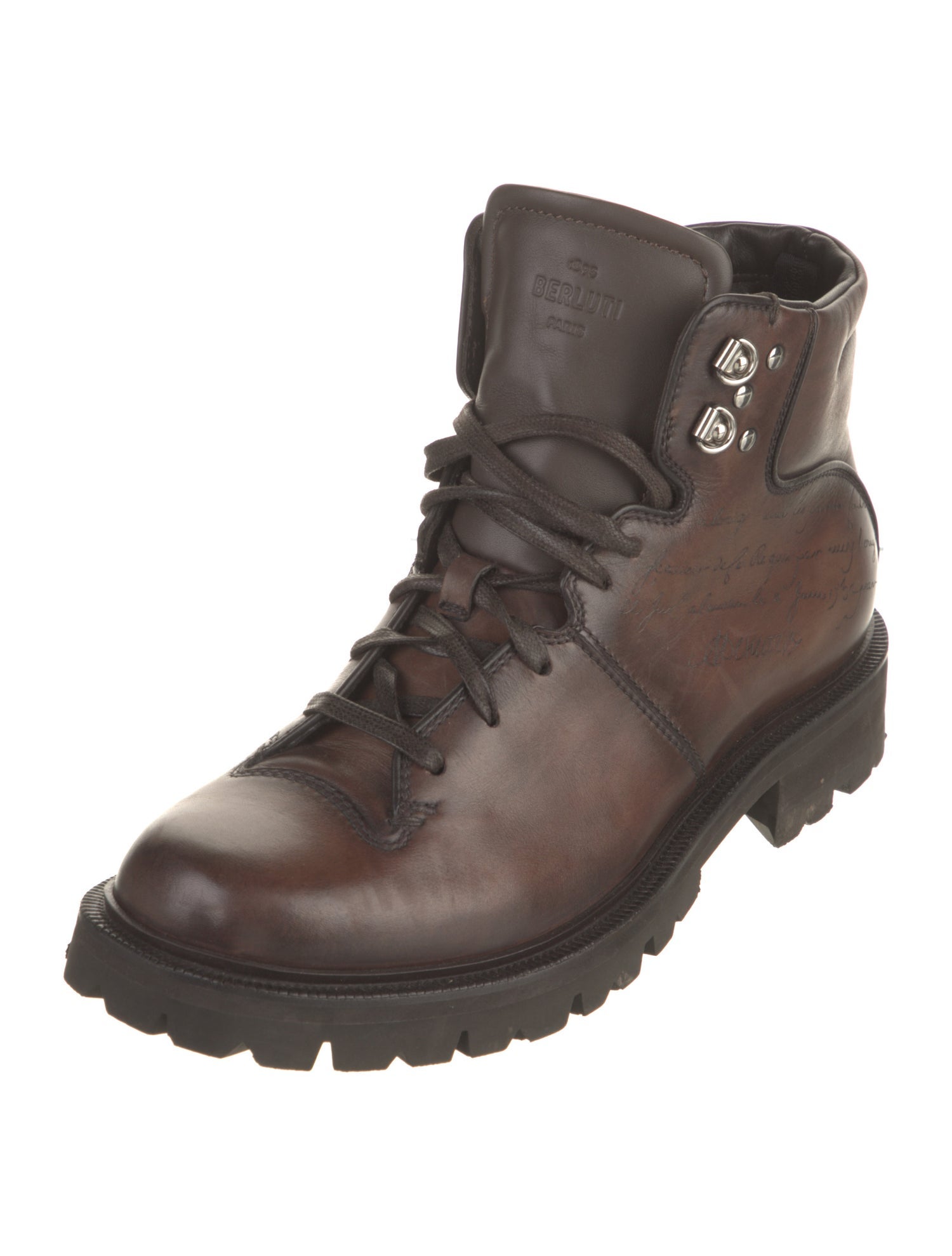 Berluti Leather Hiking Boots