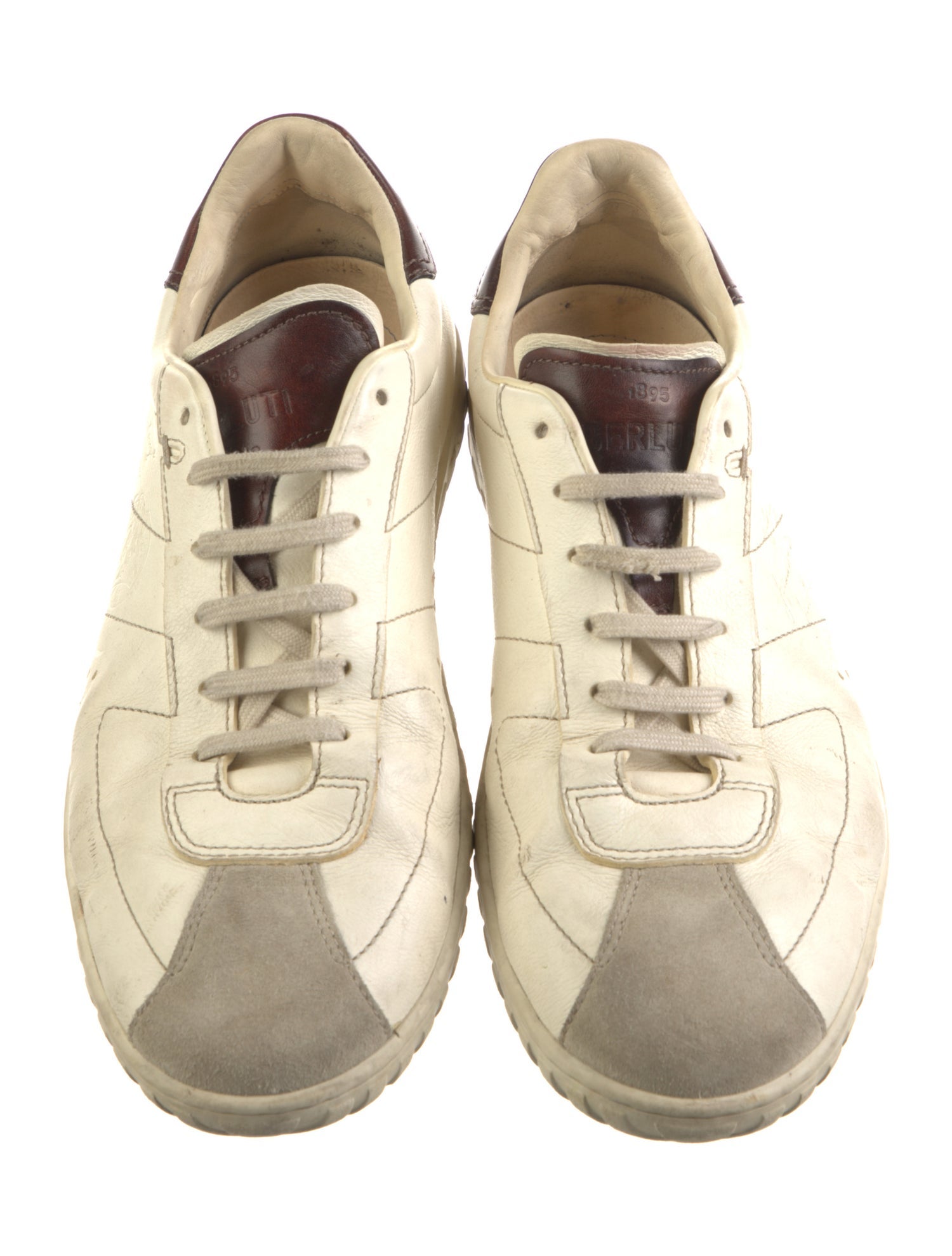 Berluti Leather Printed Sneakers