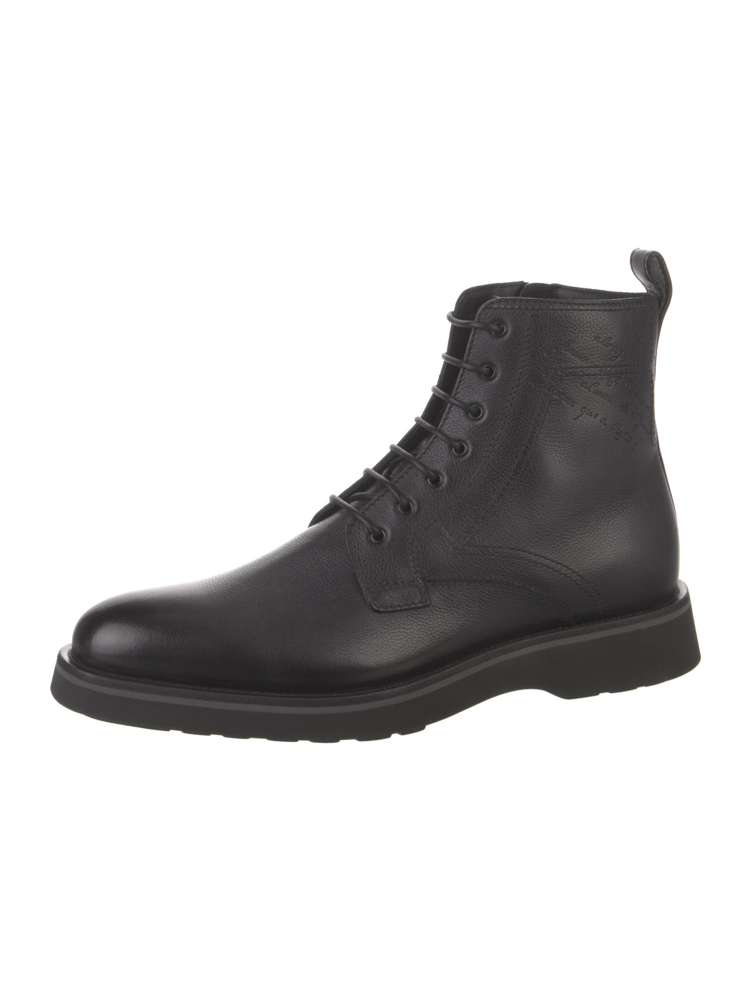 Berluti Leather Lace-Up Boots