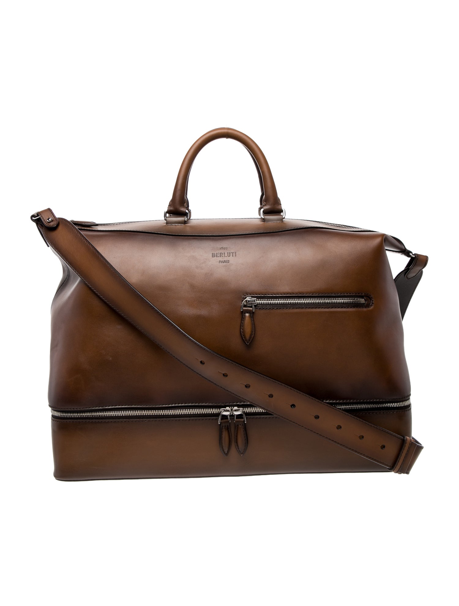 Berluti Leather Shoulder Bag