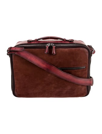 Berluti Suede Messenger Bag