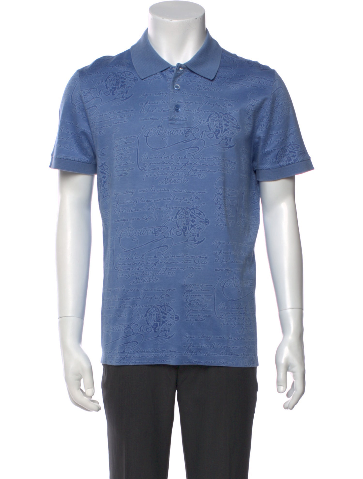 Berluti V-Neck Short Sleeve Polo Shirt