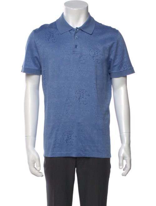 Berluti V-Neck Short Sleeve Polo Shirt