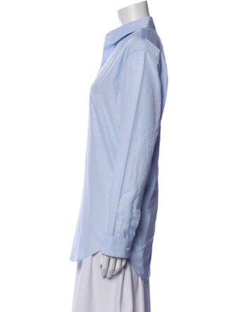 Berluti Striped Long Sleeve Button-Up Top