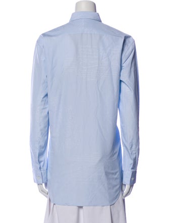 Berluti Striped Long Sleeve Button-Up Top