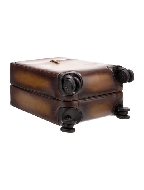 Berluti Leather Carry On Suitcase