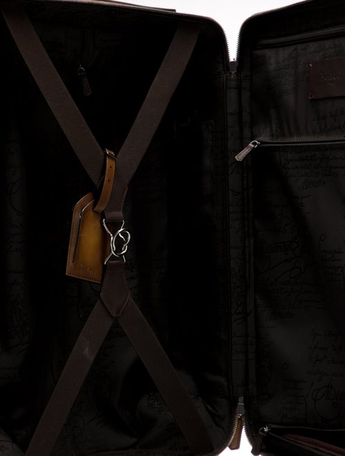 Berluti Leather Carry On Suitcase