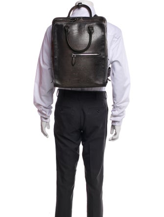 Berluti Leather Top Handle Bag