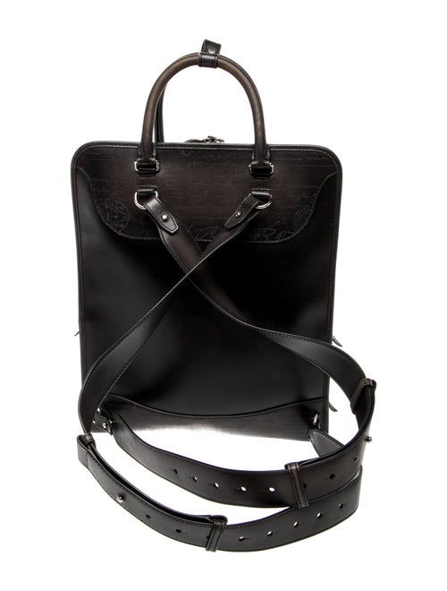 Berluti Leather Top Handle Bag