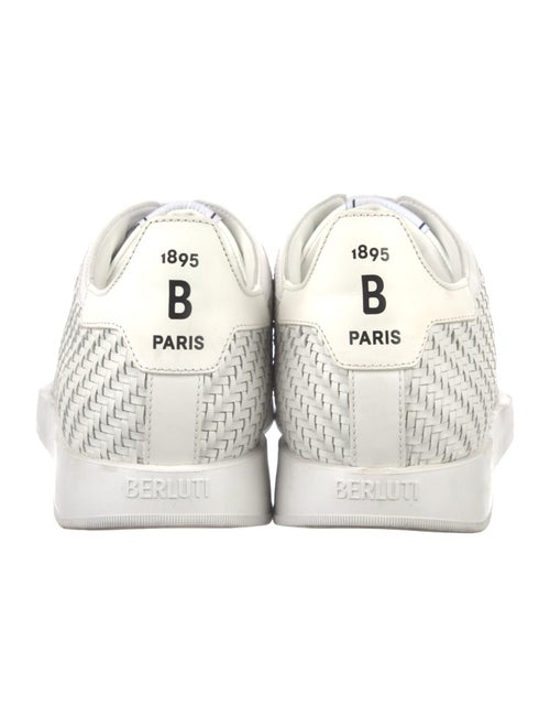 Berluti Leather Printed Sneakers