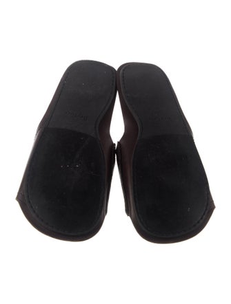 Berluti Leather Printed Slides
