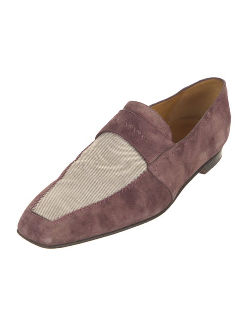 Berluti Suede Colorblock Pattern Loafers