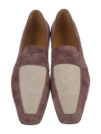 Berluti Suede Colorblock Pattern Loafers