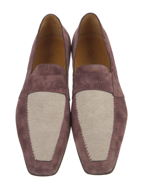 Berluti Suede Colorblock Pattern Loafers