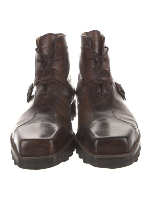 Berluti Leather Lace-Up Boots