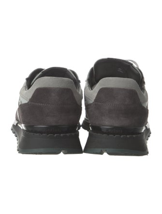 Berluti Suede Colorblock Pattern Sneakers