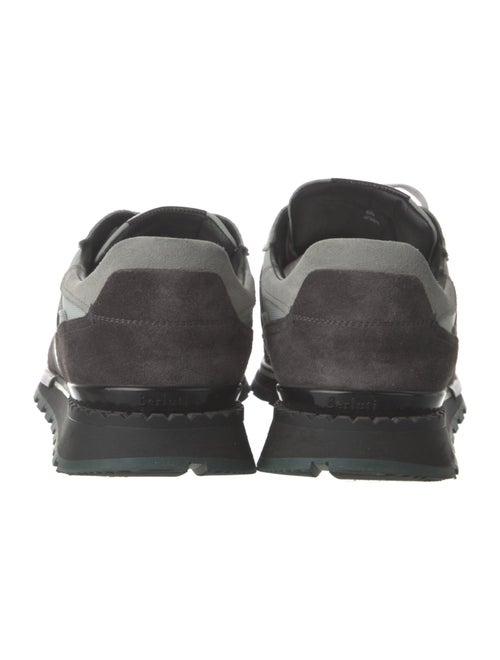 Berluti Suede Colorblock Pattern Sneakers