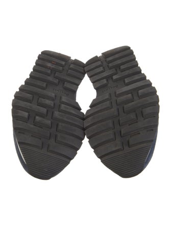 Berluti Leather Colorblock Pattern Sneakers