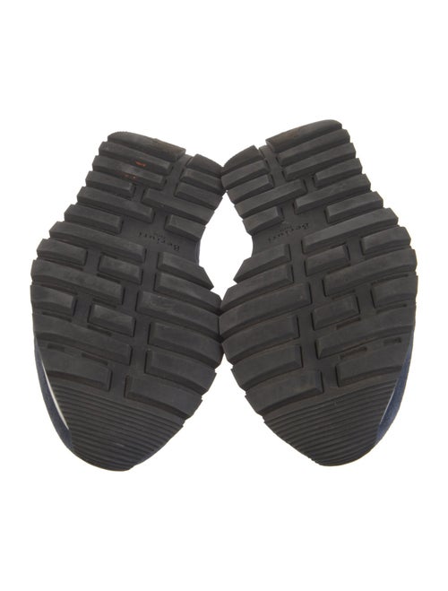 Berluti Leather Colorblock Pattern Sneakers