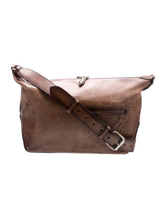 Berluti Leather Messenger Bag