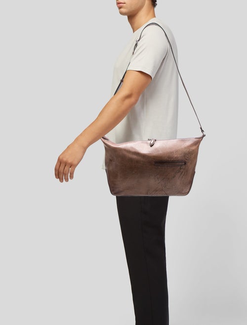 Berluti Leather Messenger Bag