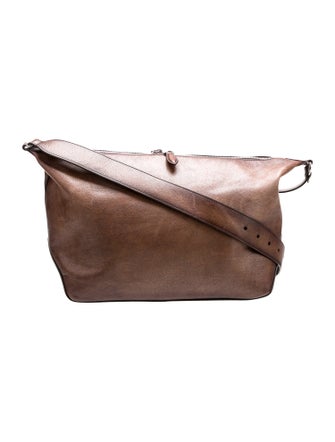 Berluti Leather Messenger Bag