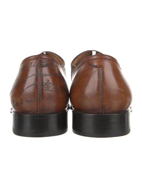 Berluti Leather Printed Oxfords