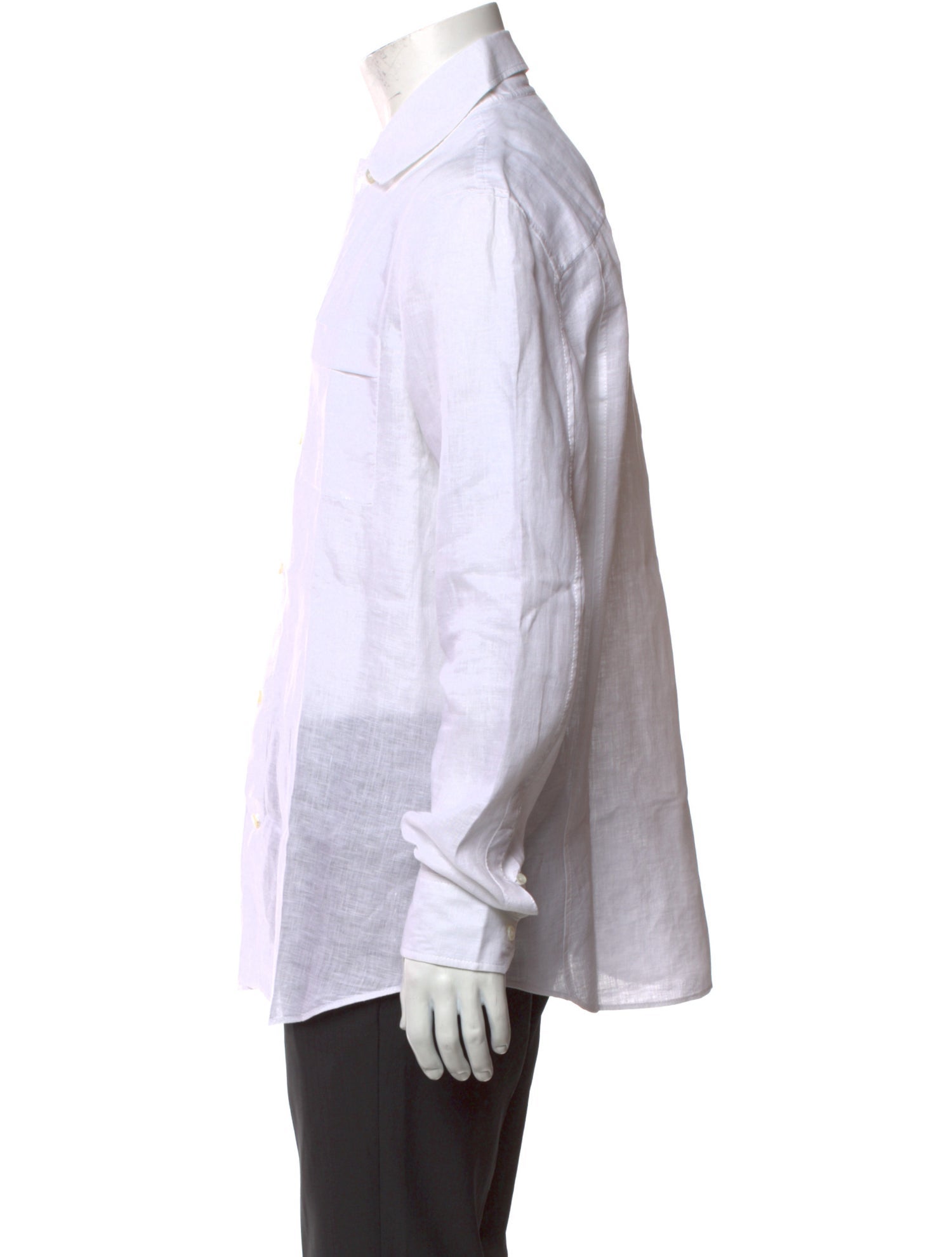Berluti Linen Long Sleeve Dress Shirt