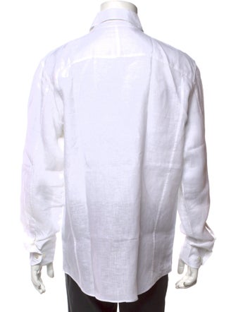 Berluti Linen Long Sleeve Dress Shirt