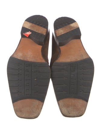 Berluti Suede Dress Loafers