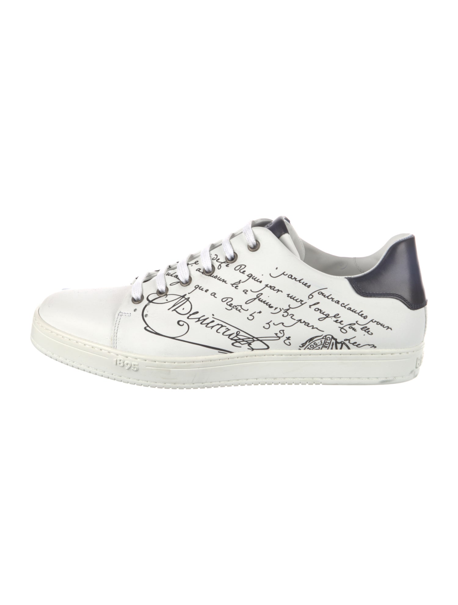 Berluti Leather Printed Sneakers